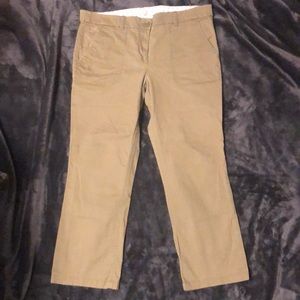 Women’s LOFT olive green capris. Size 10